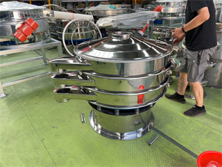 China Food Grade Stainless Steel Barley Bean Almond Automatic Vibrating Sieve For Agricultural Products