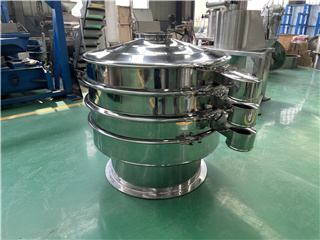 High Efficiency Three-d Rotary Coffee Bean Powder Vibrating Screen / Vibrating Sifter Machine