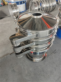 2layers 600mm 304 Stainless Steel Rotary Vibrating Screen For Sieving Medicine