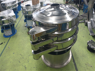 China Automatic Rotary Coffee Bean Powder Vibrating Sieve Shaker / Vibrating Screen Sifter