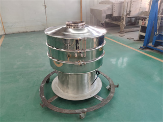 Size 3layers 600mm Stainless Steel Rotary Vibrating Screen For Sieving Sulfur Powder