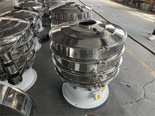 High Precision Fine Powder Split-screen Multi-layer Three-d Circular Rotary Vibration Sieve With Wheels