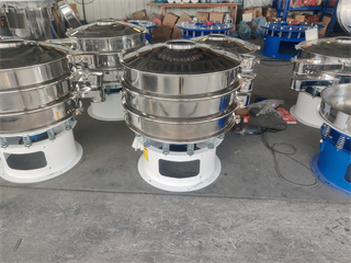 Diameter 1500mm Black Muppe Vibrating Sieve Machine With 2mm Hole