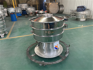 Rotary One Layer Powder Vibrator Sieve Sifter Vibrating Screen Separator Machine With Emergency Stop Butto