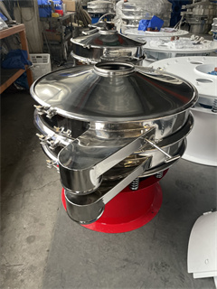 Large Capacity Stainless Steel rotary vibro sieving machine Vibratory Sieve Equipment Sandblasting