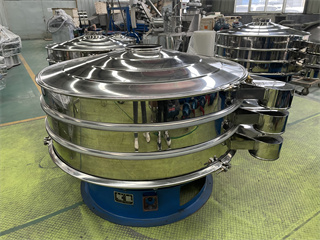 China Stainless Steel Rotary Vibrating Deslagging Round Sieve/grain sifter/grade sifter/fish sieve