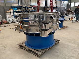 High screening rotary vibrating sieven for food powder/China Professional High Efficiency Fine Sand Rotary Vibrating Screen Machine