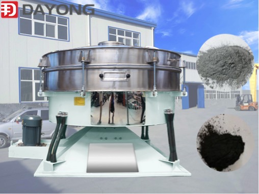 Circular swing sieve for screening metal powder